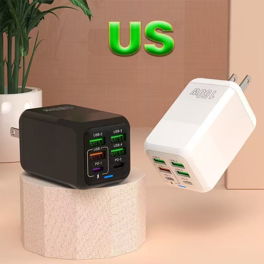 Multi-Port Charging Plug for Apple Huawei Xiaomi 150W All Protocols 150W PD60W High Power