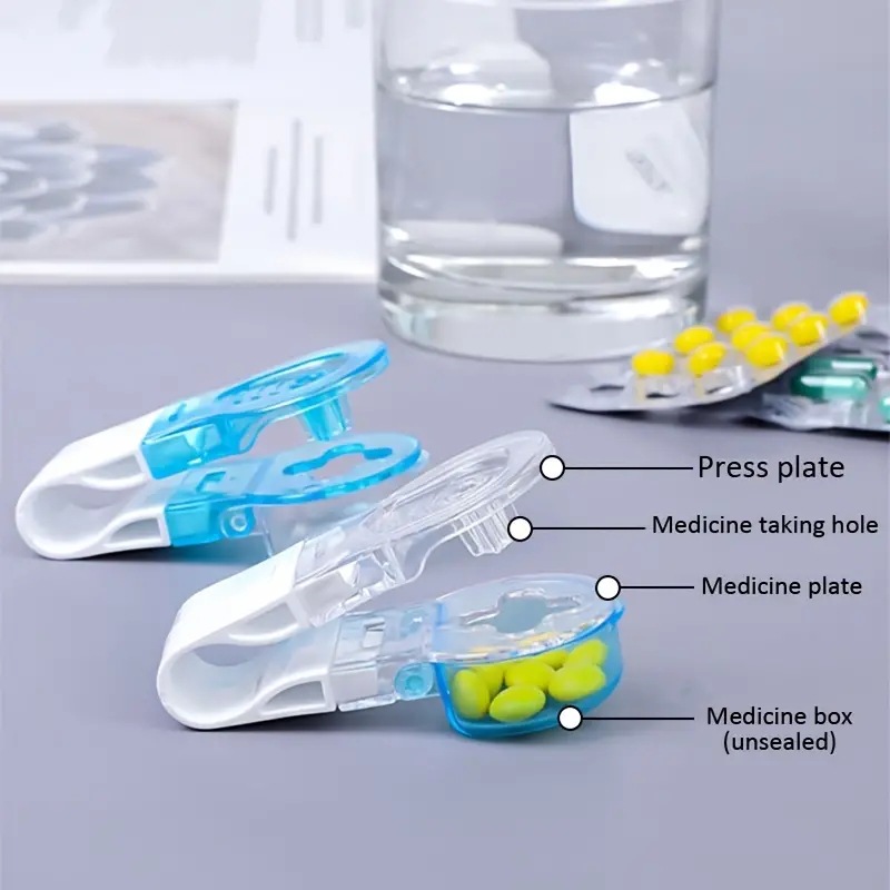 Portable pill cutter Portable Pill Taker medicine splitter pill dispenser