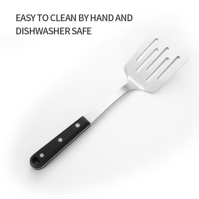 Modern minimalist stainless steel spatula, steak spatula, fish spatula, kitchen steak turner, slotted spatula tool