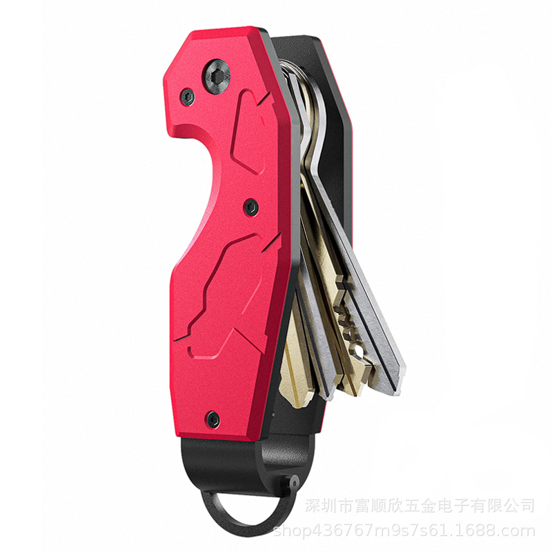Metal Key Ring Aluminum Alloy Lightweight Key Clip Key Organizer Practical Portable