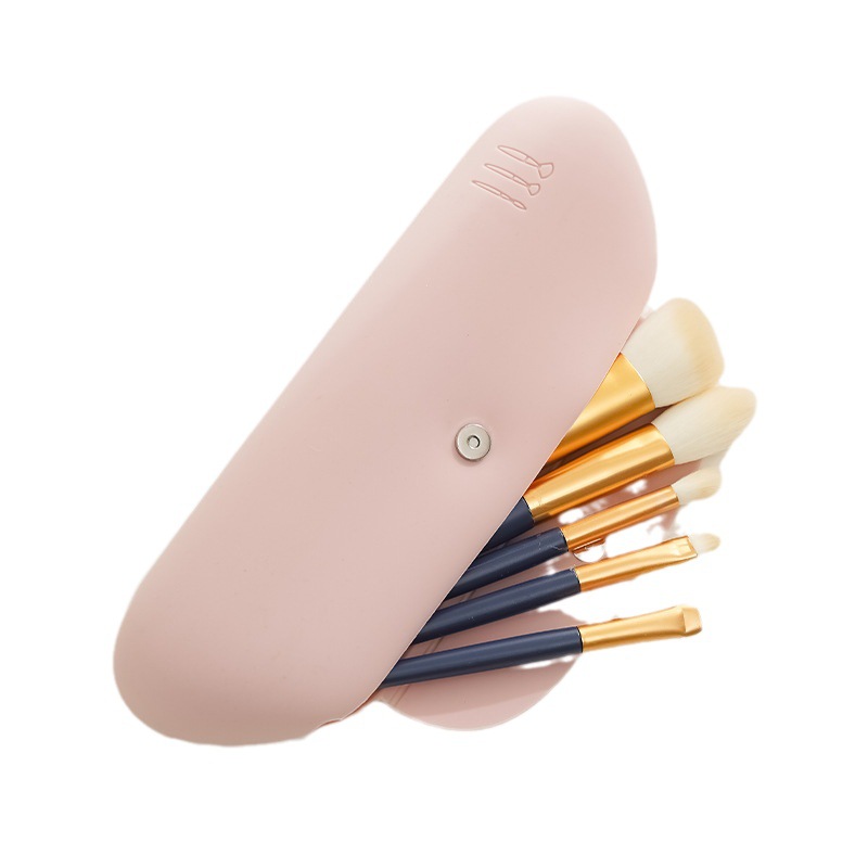 Silicone makeup storage bag dustproof makeup brush storage tool bag travel portable cosmetic handbag