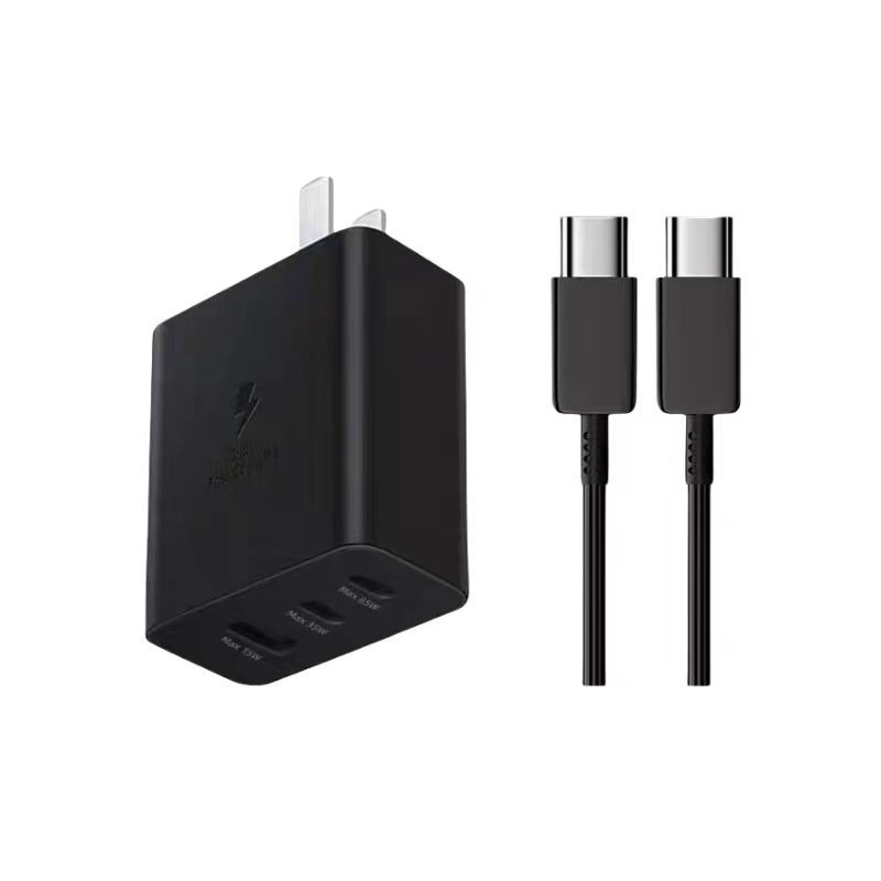 Applicable Samsung 65W Charger European Standard Charging Head USB American Standard Fast Charging Head Mobile Flash Charging Original