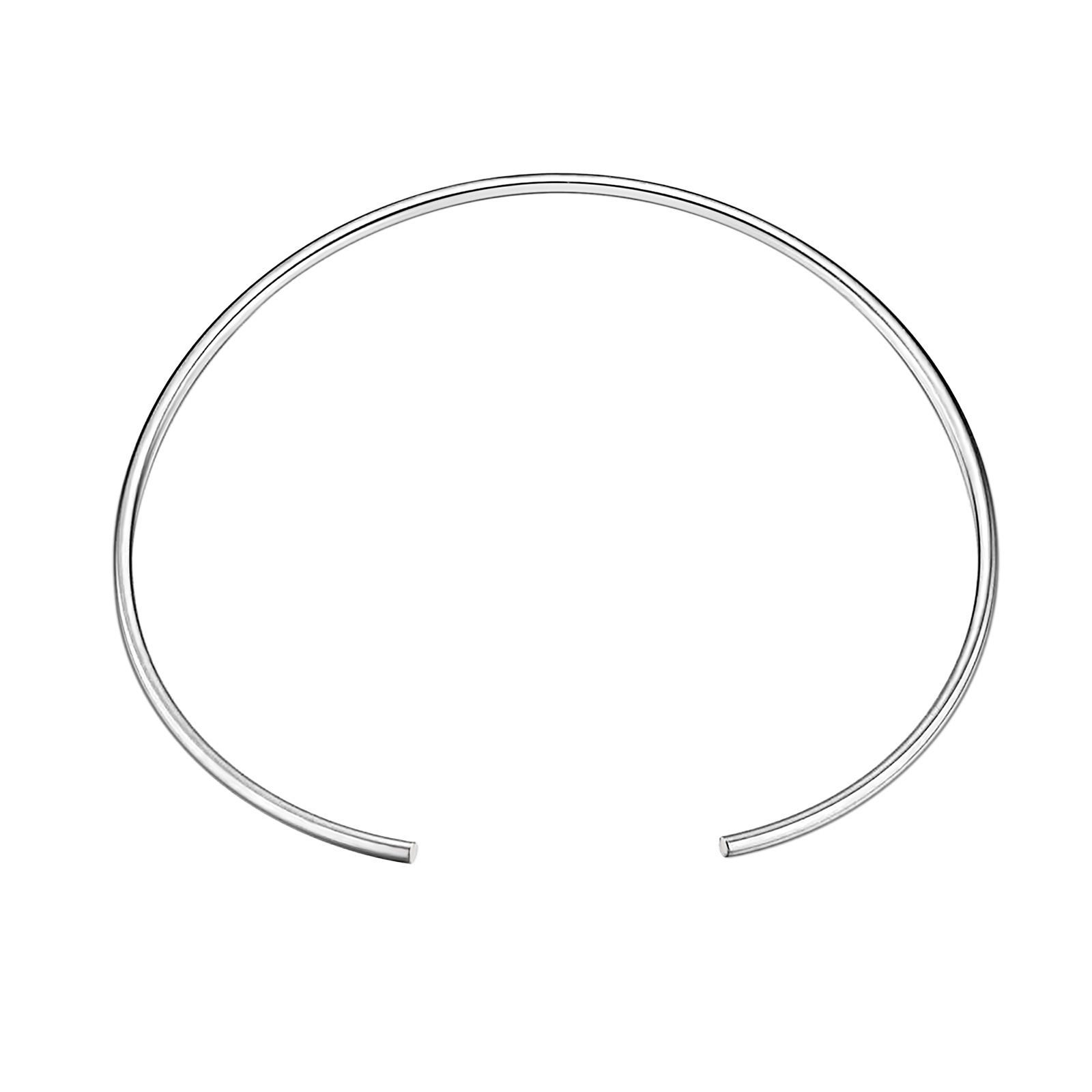Huanmu Accessories Gold Collar Electroplated 18K Gold Stainless Steel Simple Necklace Women's Accessories