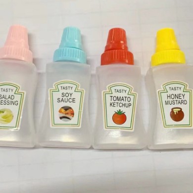 方瓶（蜂蜜+番茄酱+酱油+沙拉）