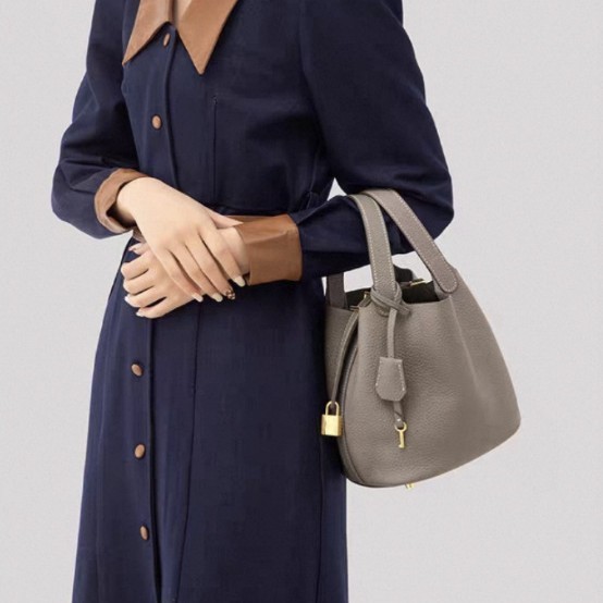 Bags 2025 New Bucket Bag Basket Bag Women Genuine Leather Handheld Bag Mommy Bag Bride Wedding Bag