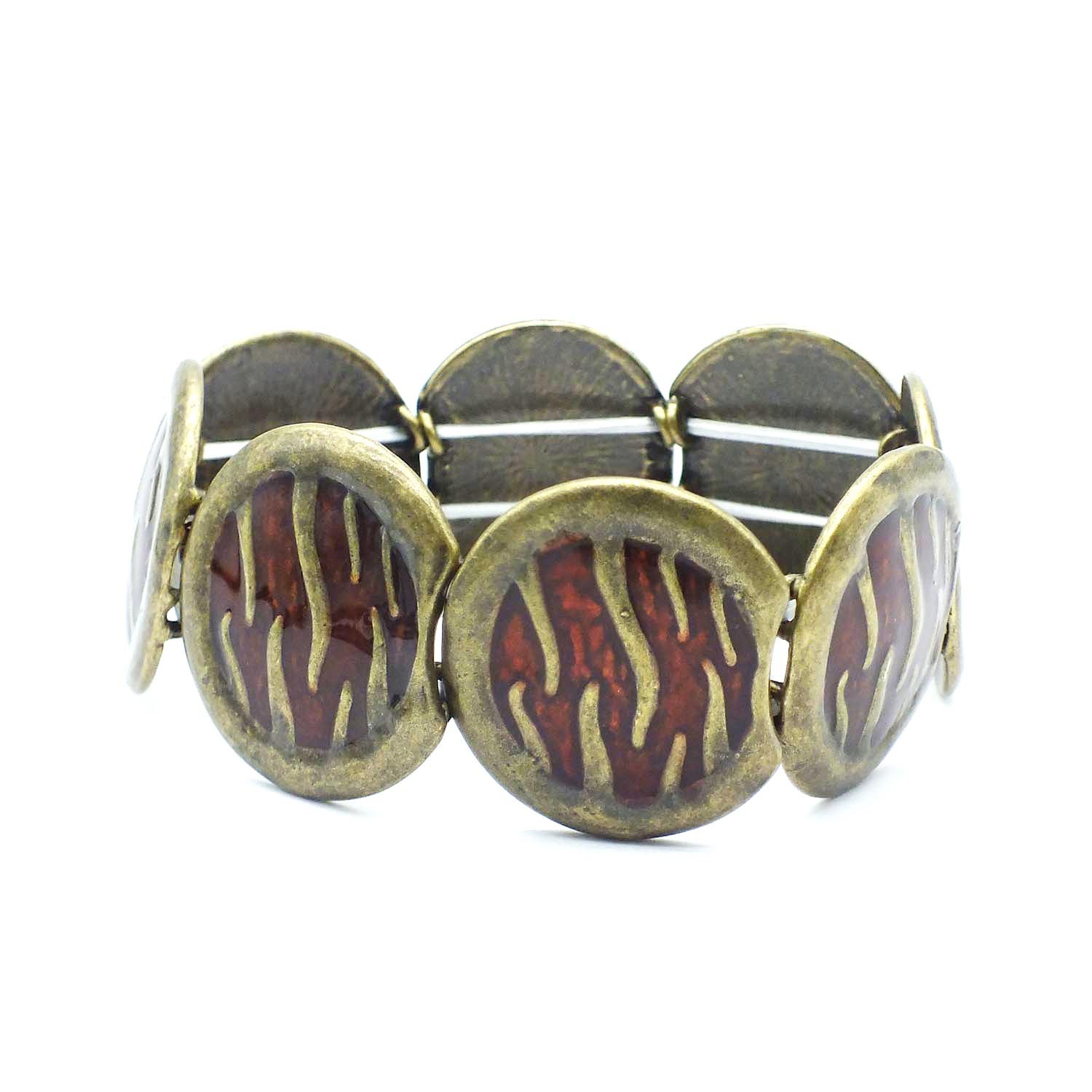 B630 Accessories Women's Elastic Oil Drop Bracelet Vintage Enamel Color Bracelet