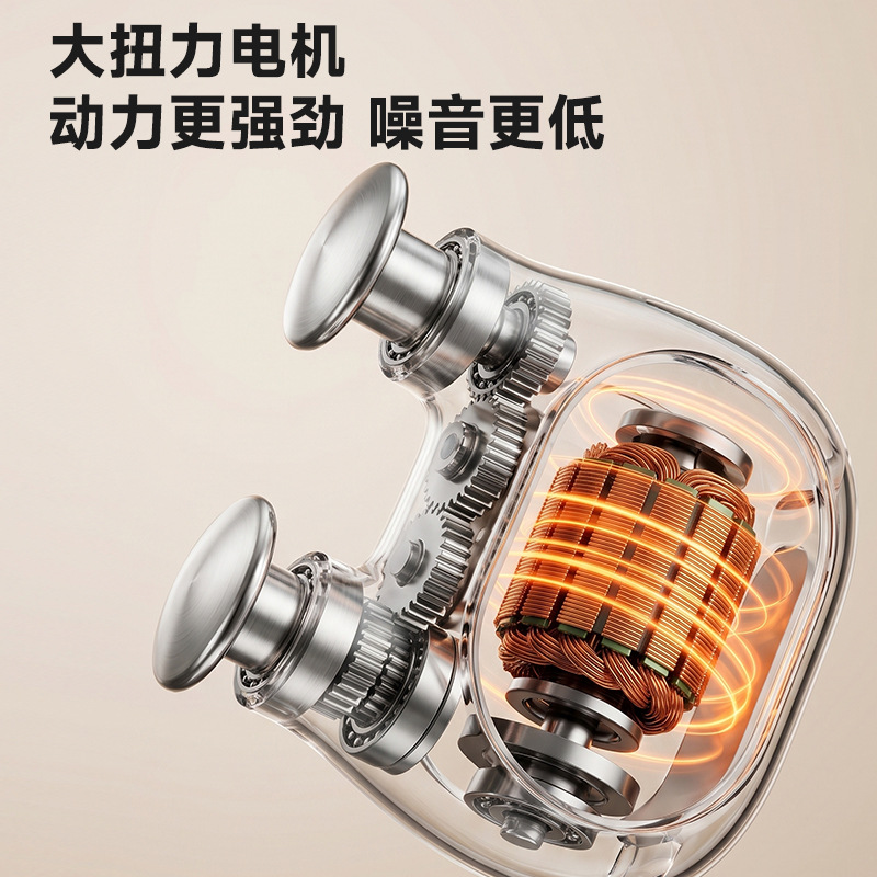 Brushless Dual-Head Massage Gun, Pocket Mini Electric Massager for Waist, Back, Neck, High Power Massage Gun