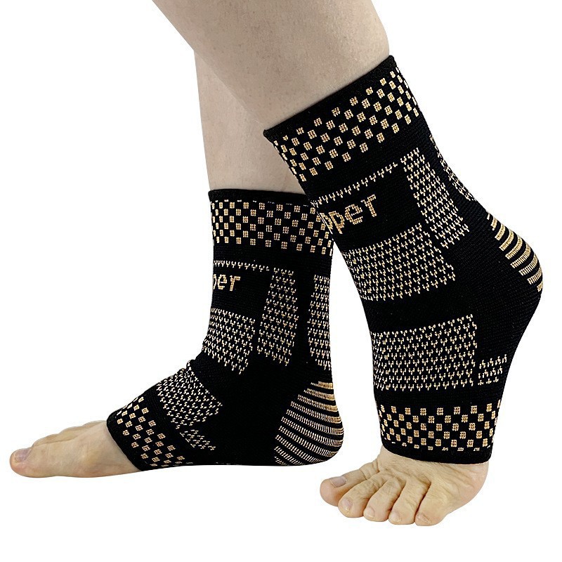 Sports ankle brace, running basketball football fixation anti-sprain, knitted elastic breathable cushioning compression ankle protection