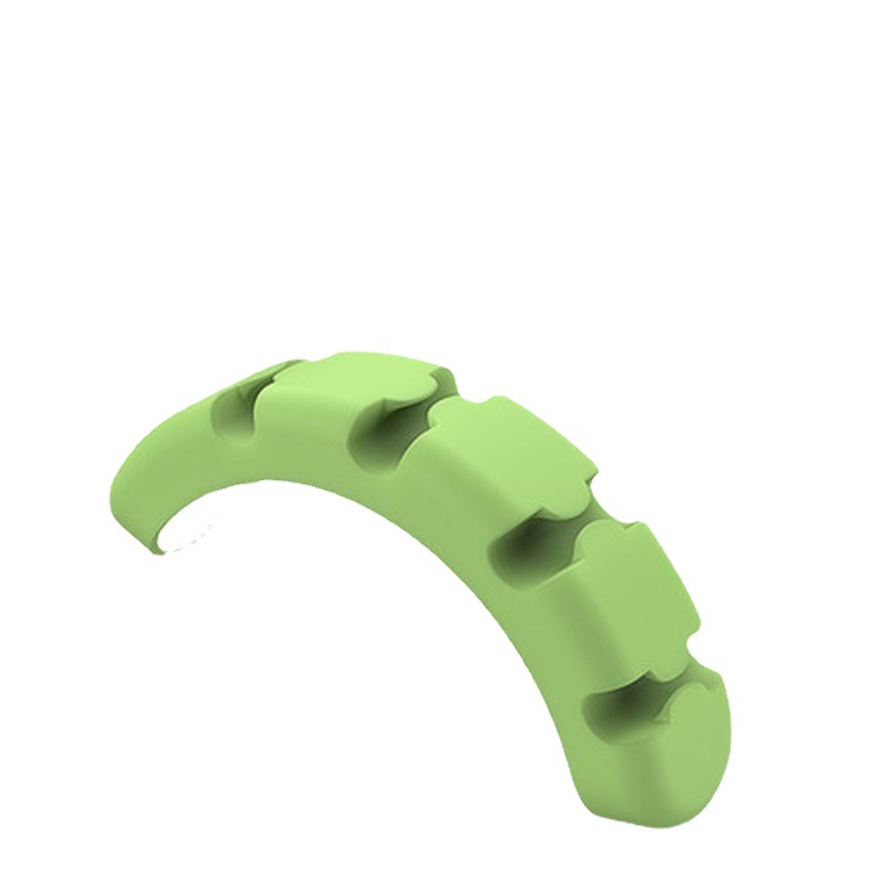Desktop Fixed Cable Organizer Silicone Wire Organizer Storage Cable Manager Self-adhesive Cable Winder Data Cable Winder
