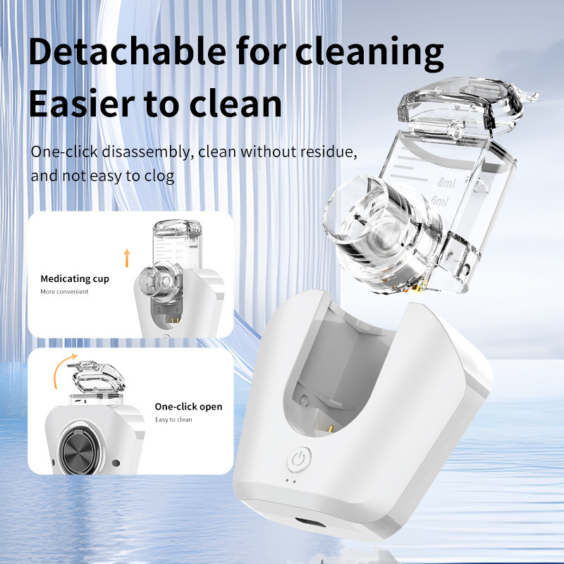 ZS102 Handheld Mini Nebulizer Home Medical Grade Lithium Battery Mesh Fine Mist Child Adult Portable Inhaler