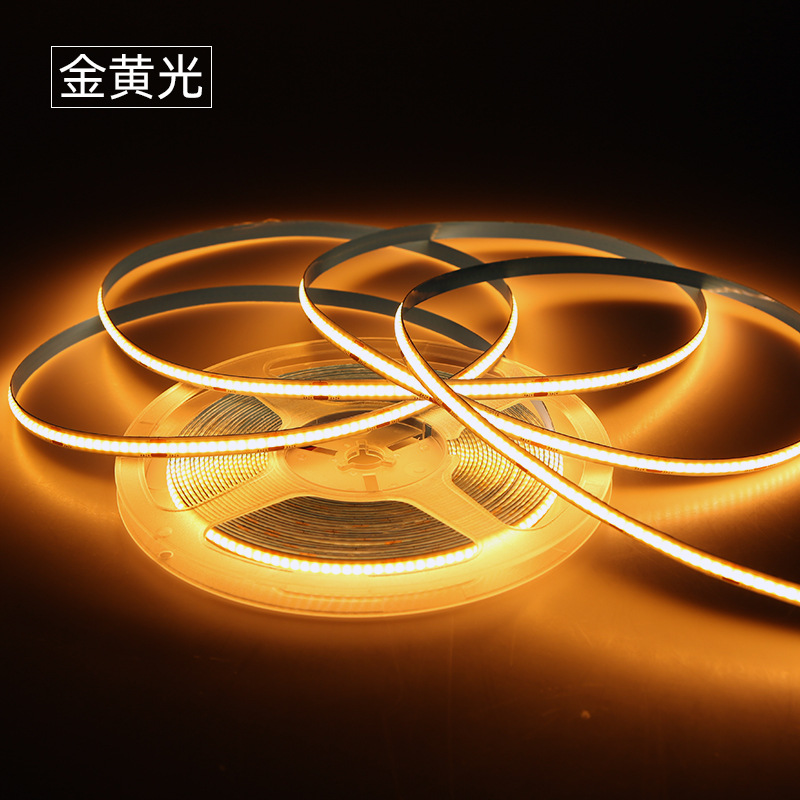 COB LED strip light, self-adhesive, for living room ceiling, 24V, 8mm, 320 high CRI, atmosphere, low-voltage, linear, flexible strip light