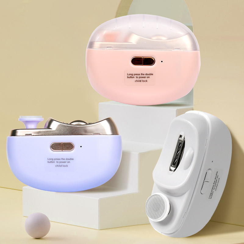 2-in-1 Electric Nail Clipper Charging Automatic Nail Clipper Cutter Portable Baby Children Nail Grinder