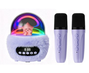 New Bluetooth Speaker Plush Star Speaker Projection Night Light Alarm Clock Girl Heart Gift