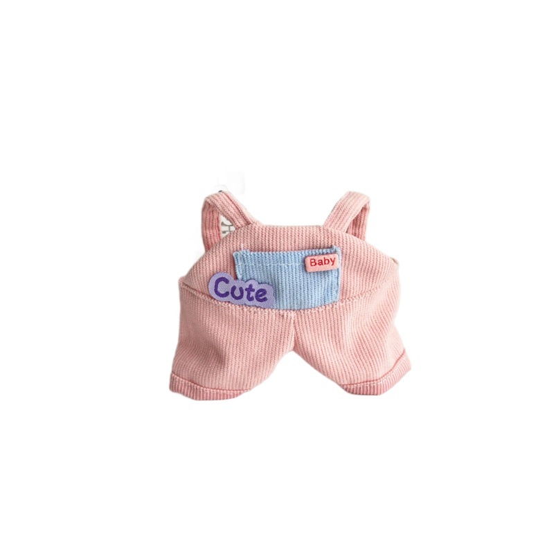 10cm overalls cotton clothes doll clothes 15cm labubu teddy bear overalls set doll clothes