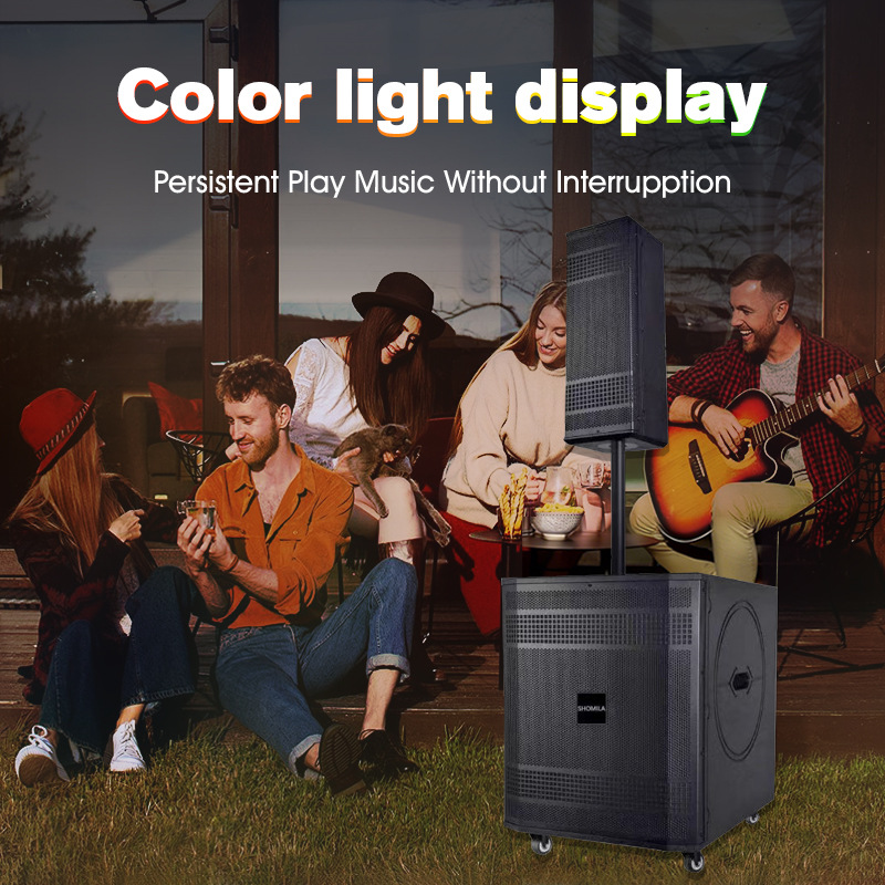 Line Array Speaker TTD-1818 Column Type Performance High Power Dual Microphone Bluetooth Outdoor Speaker
