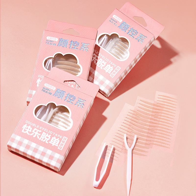 GECOMO imitation invisible double eyelid tape natural invisible seamless double eyelid tape breathable waterproof sweatproof beauty tape