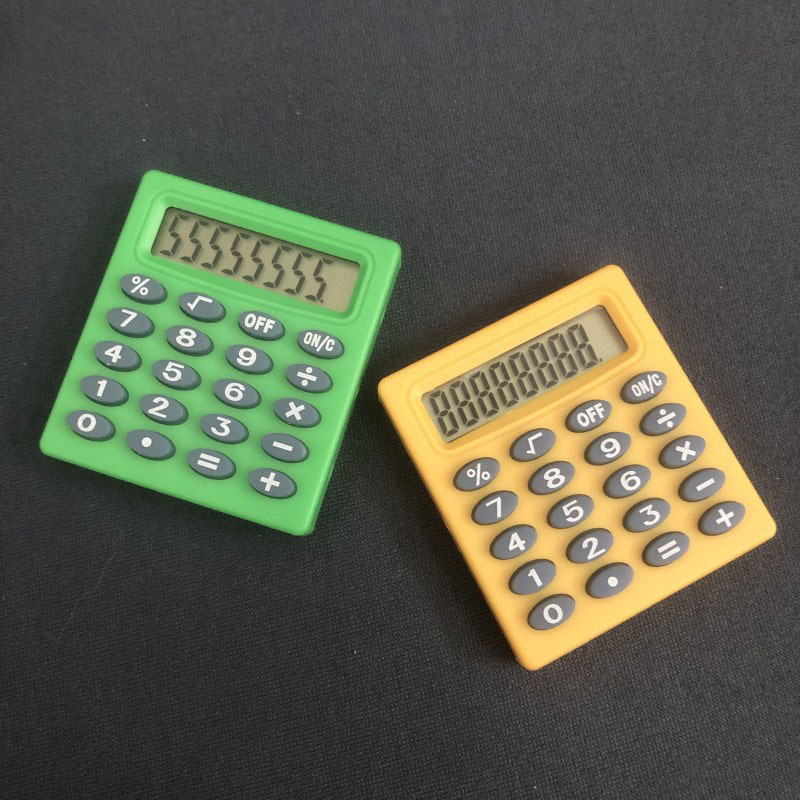 Small Square 589 Mini Calculator Small Portable Palm Student Stationery Computing Pocket 8-Digit Calculator