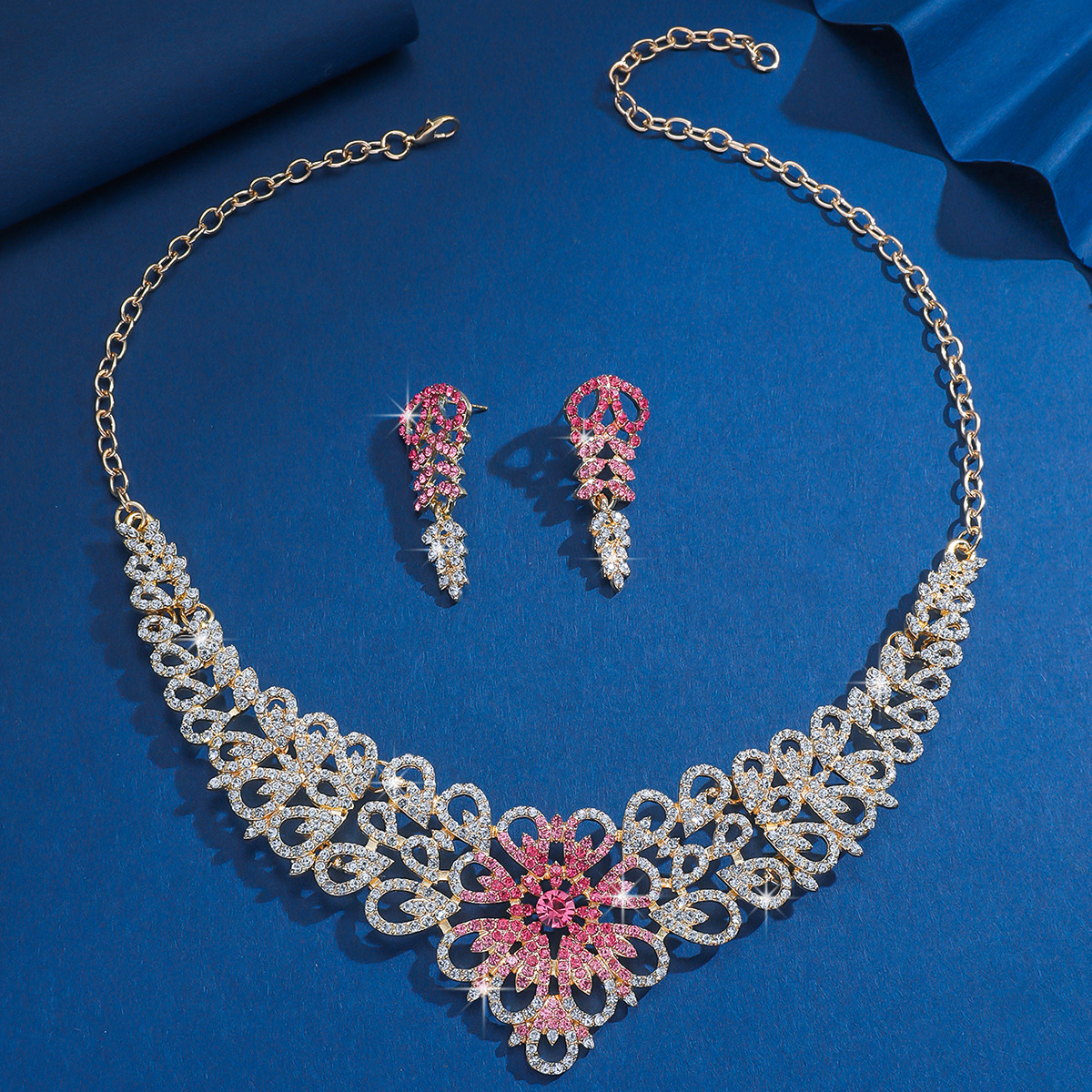 Collection】 Elegant Jewelry Set Bride Wedding Evening Dress Party Accessories
