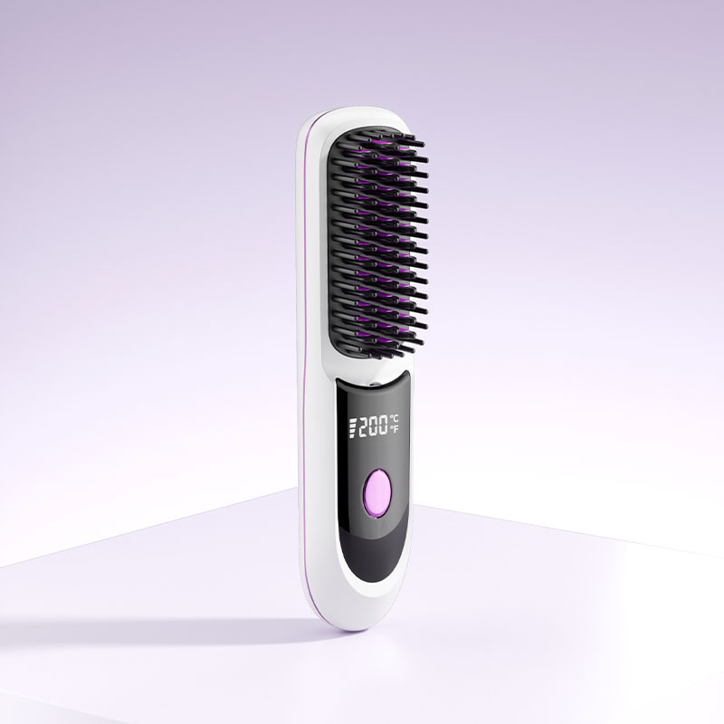 Wireless straightening comb negative ion straightener straightening and curling clip portable non-damaging straightening clip