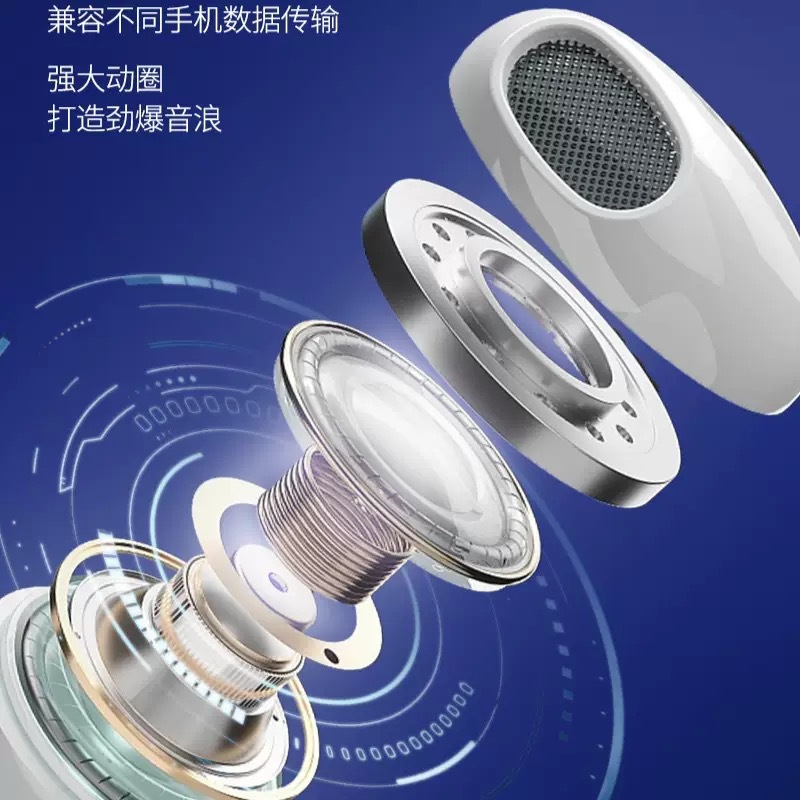 Repair Master Type-C Earphones Wired Semi-in-ear In-line Mic Call Music HiFi Phone Computer Earphones