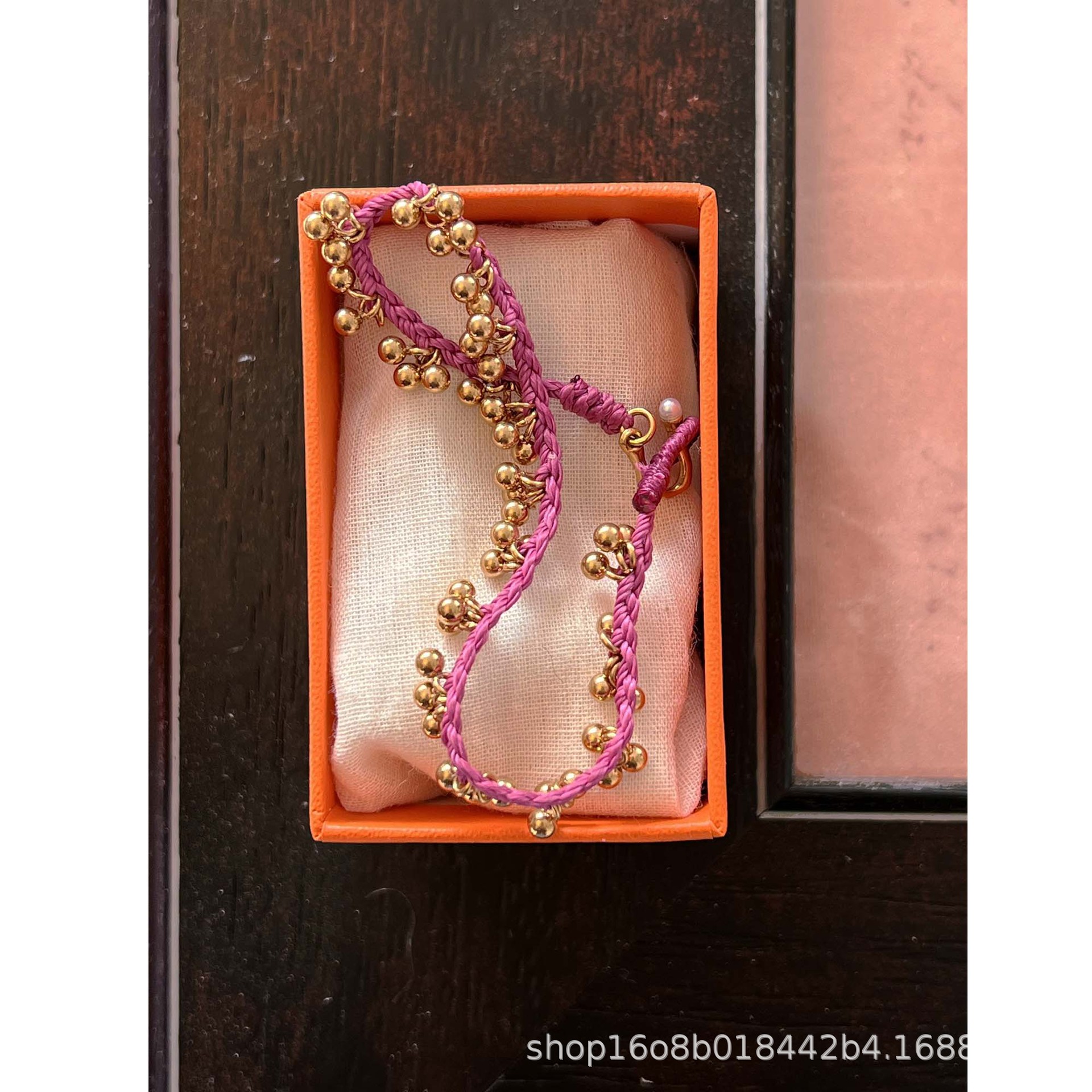 301 South France Workshop Vacation Beach One Day Dried Rose Color Metal Color Stable Hand Weaving m8-11