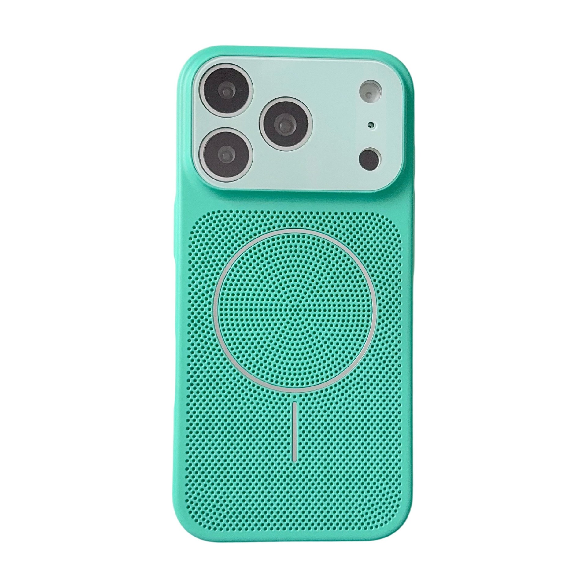 Color-contrast instant heat dissipation phone case for Apple iPhone 17 Pro Max, wireless magnetic charging protective case for iPhone 16