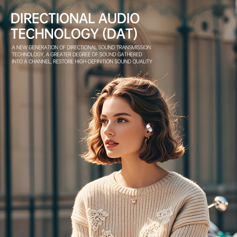 New JM16 Open OWS Bluetooth Earphones Large Screen LED Touch Translation Bluetooth Earphones Ultra-Long Battery Life