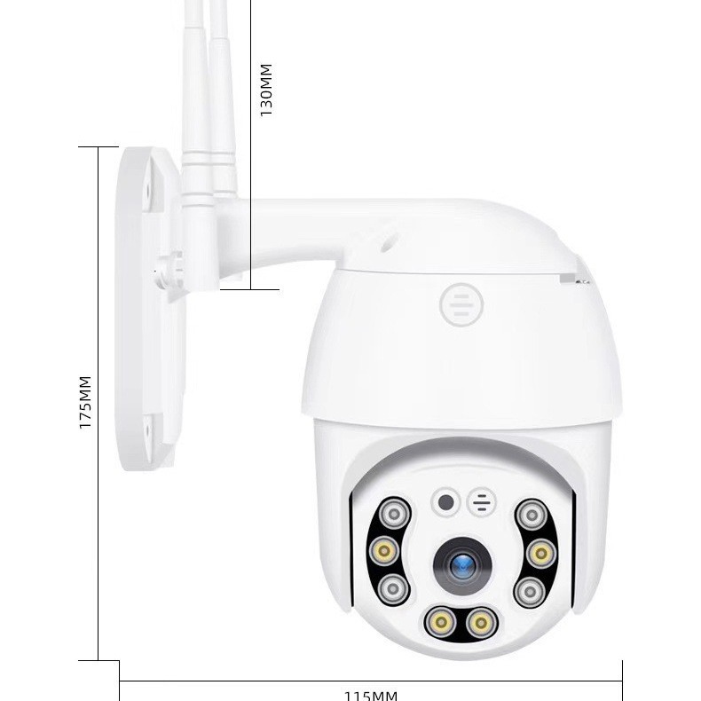 V380 Wireless WiFi Outdoor Waterproof Ball Camera 1080P Network Camera Motion Alarm Remote Monitoring Infrared