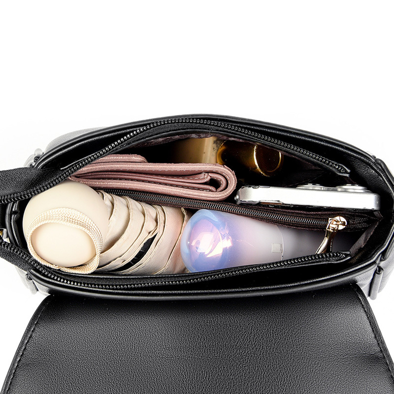 Department Store Handbag 2025 New Handbag Large Capacity Simple Soft Leather Shoulder Crossbody Bag