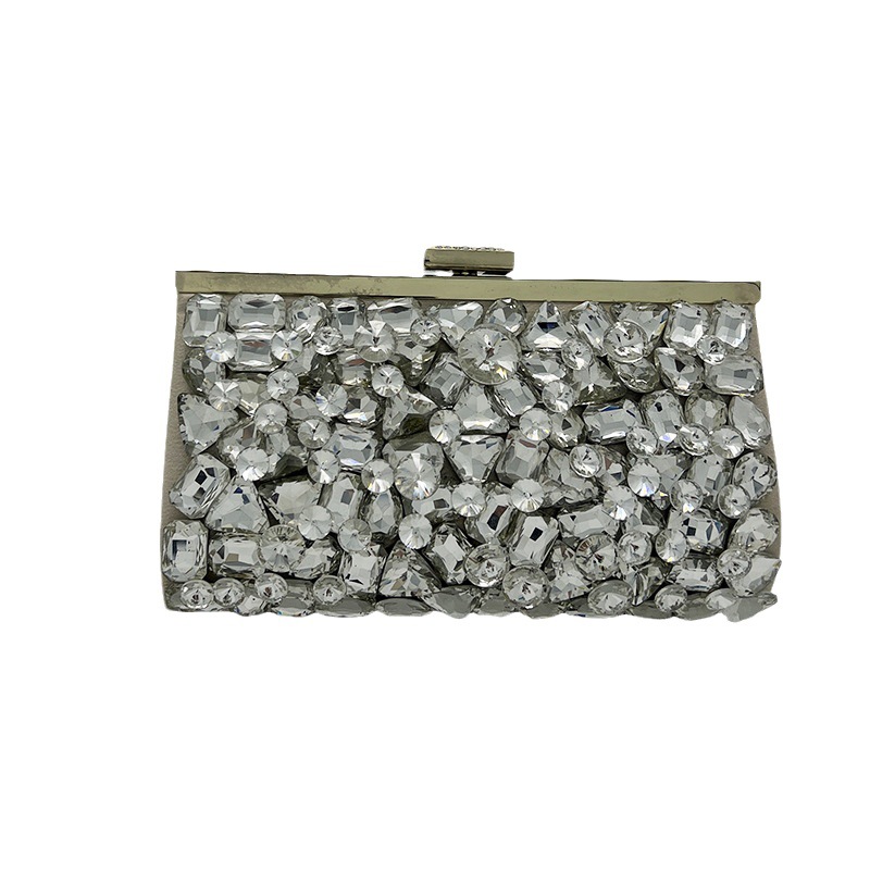 New alloy rhinestone bag clutch evening bag celebrity dress banquet bag handbag