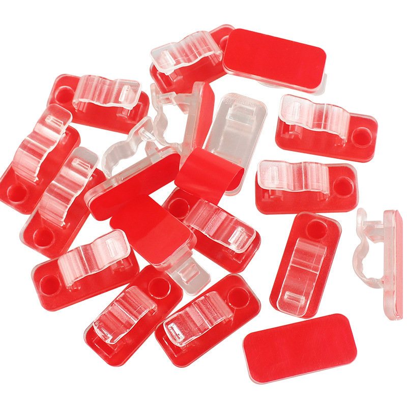 Hole Fixing Clip Wire Fixing Clip Self-Adhesive Cable Clip Desktop Cable Management Wire Organizer