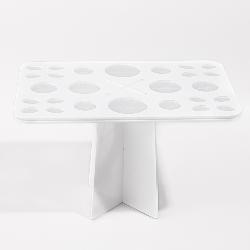Makeup Brush Drying Rack 14 Hole 26 Hole 28 Hole Acrylic Brush Drying Rack Cleaning Storage Tool Display Rack