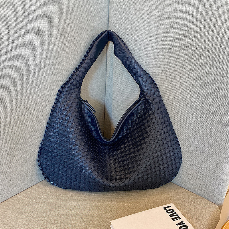 Woven Bag for Women Shoulder Underarm Bag Niche Textured Handheld Commuter Bag