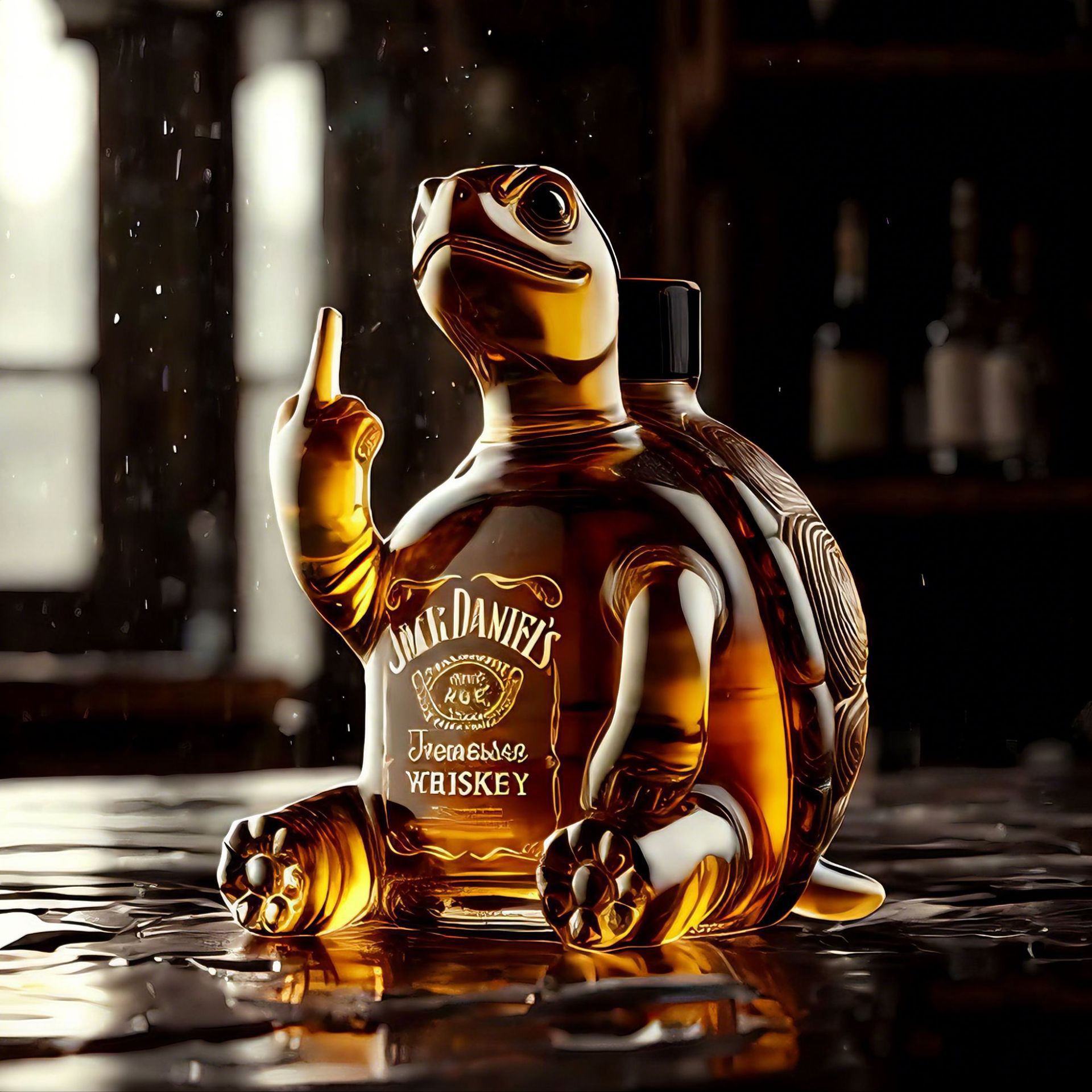 Independent site new animal whiskey decanter AnimalWhiskeyBottle glass bottle