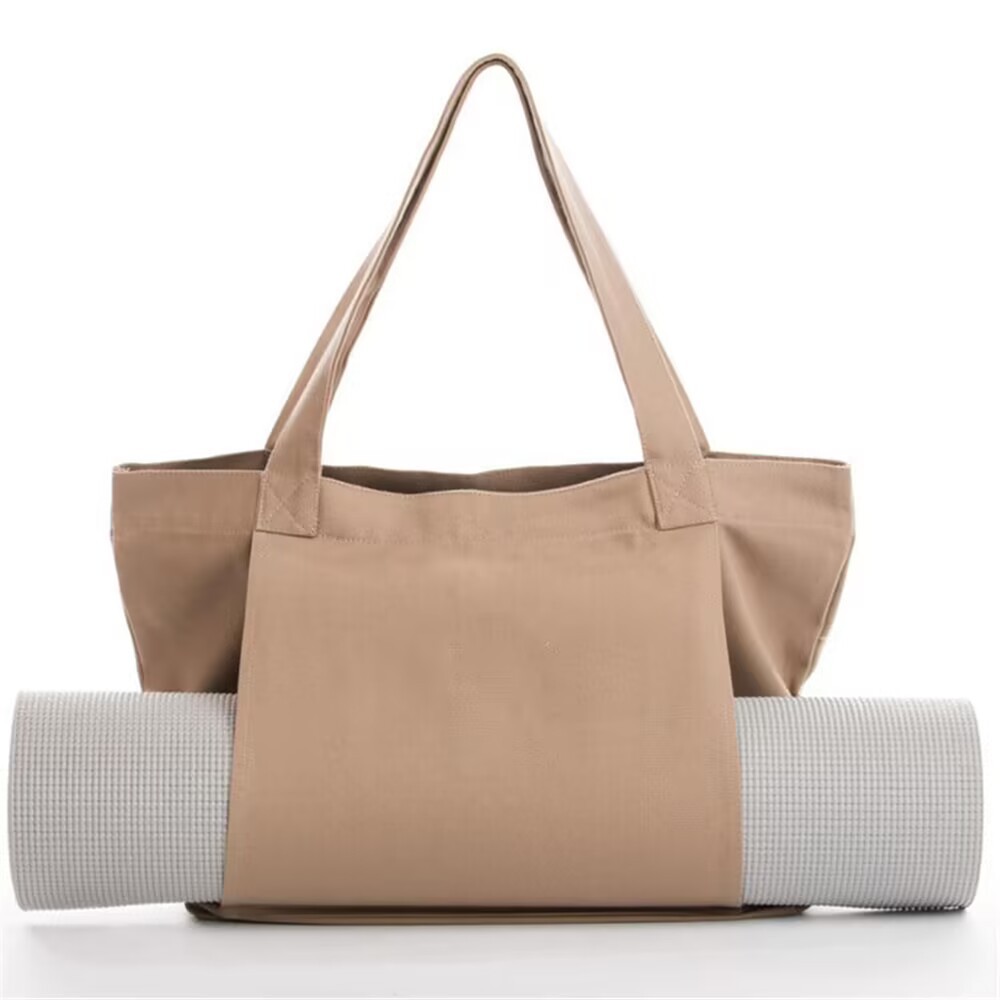 Yoga Pilates Mat Bag Canvas Tote Bag Outdoor Exercise Equipment Travel Yoga Mat Shoulder Bag