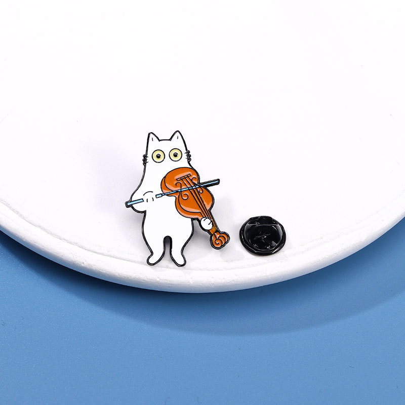 Original Cartoon Badge Cute Animal Cat Series Brooch Student Backpack Clothes Decoration