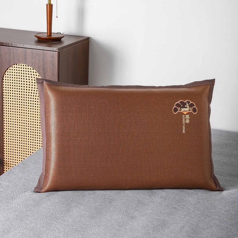 Ice rattan pillowcase pair summer pillowcase single 48cmx74cm adult pillow inner cover new