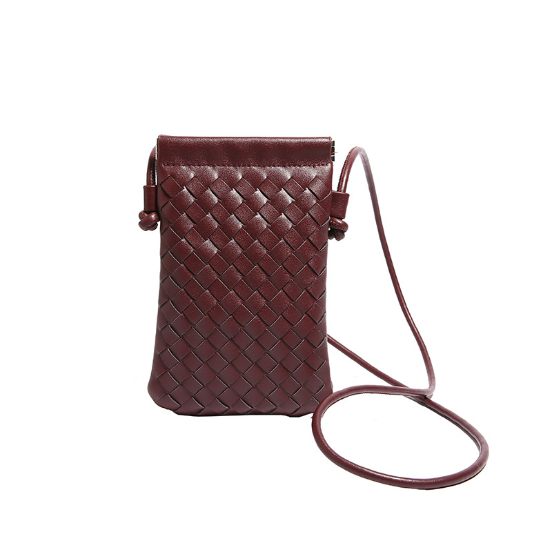 Handwoven Small Bag for Women 2024 New Commuter Vertical Crossbody Phone Bag