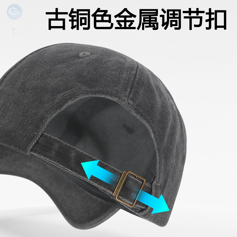 Washed Baseball Cap Coated Distressed Solid Blank Visor Cap Hat for Women