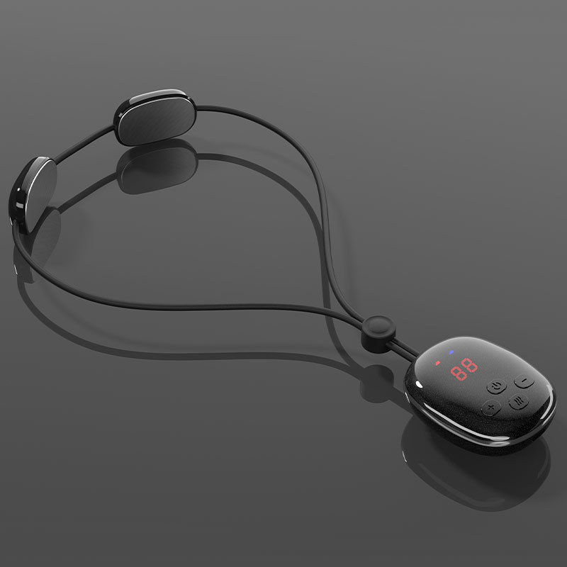 Neck massager, mini portable, shoulder and neck physiotherapy, heat therapy, pendant style neck massager