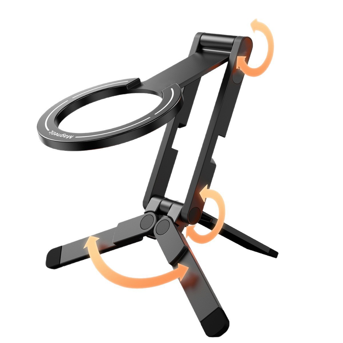 Magnetic Pocket Phone Stand Multi-functional Foldable Carabiner Bracket Photo Live Broadcast Portable Selfie Desktop
