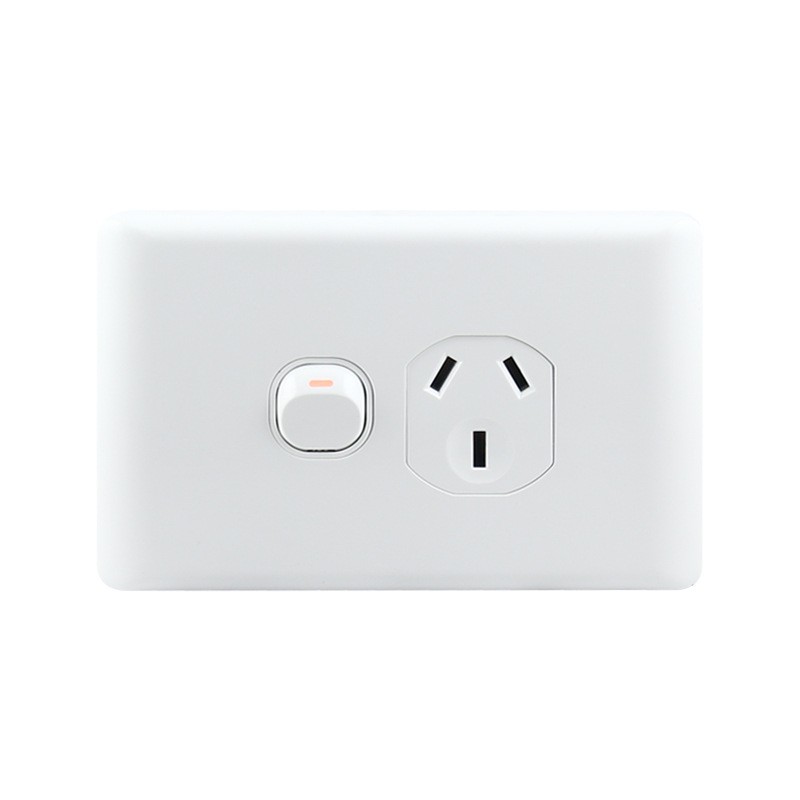 Australian power socket Australia SAA certified Australian standard 10A socket New Zealand Australian standard wall switch