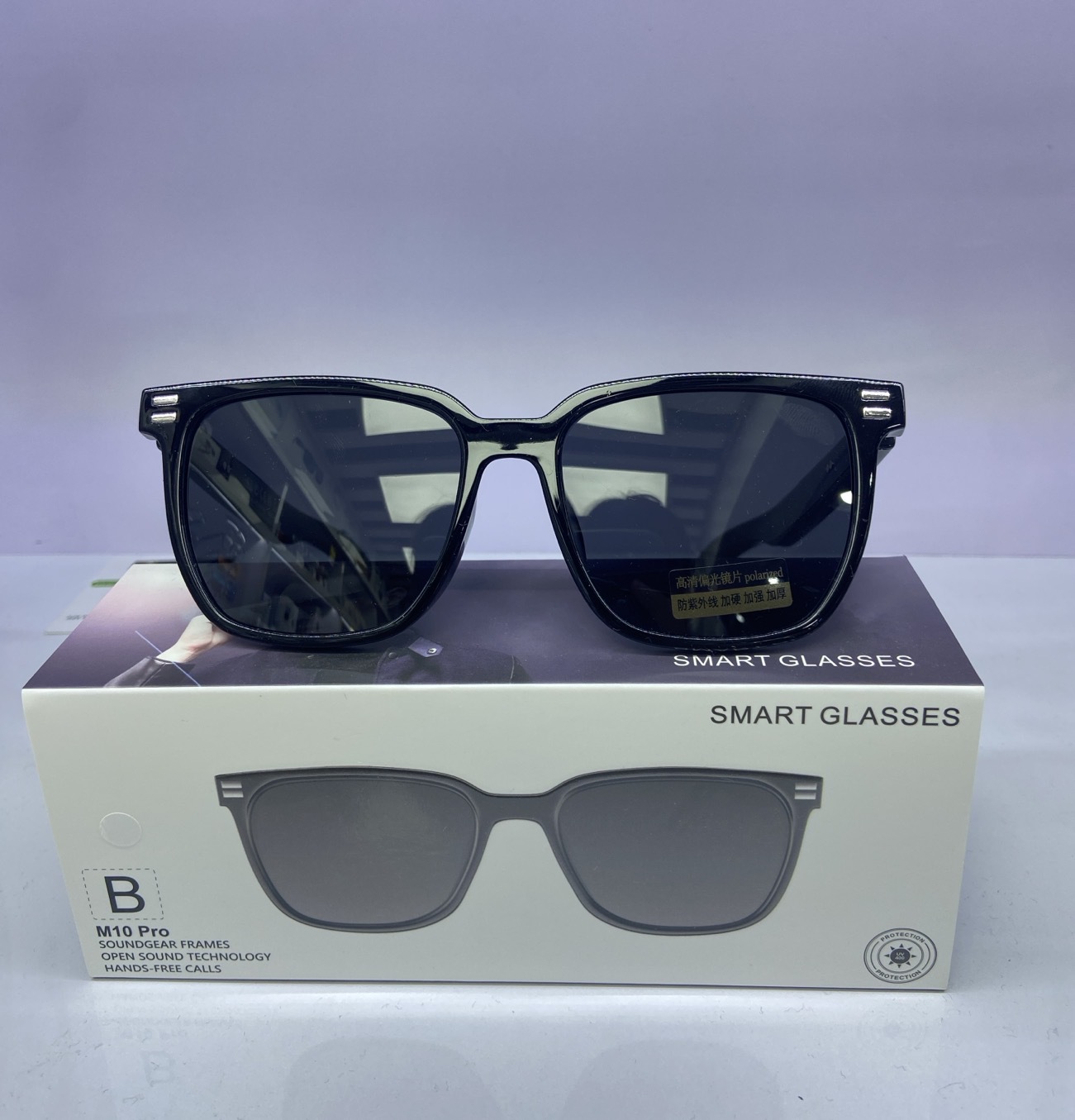 New AI Smart Translation Bluetooth Glasses M10B Audio Sunglasses Listen to Music Call Sunglasses