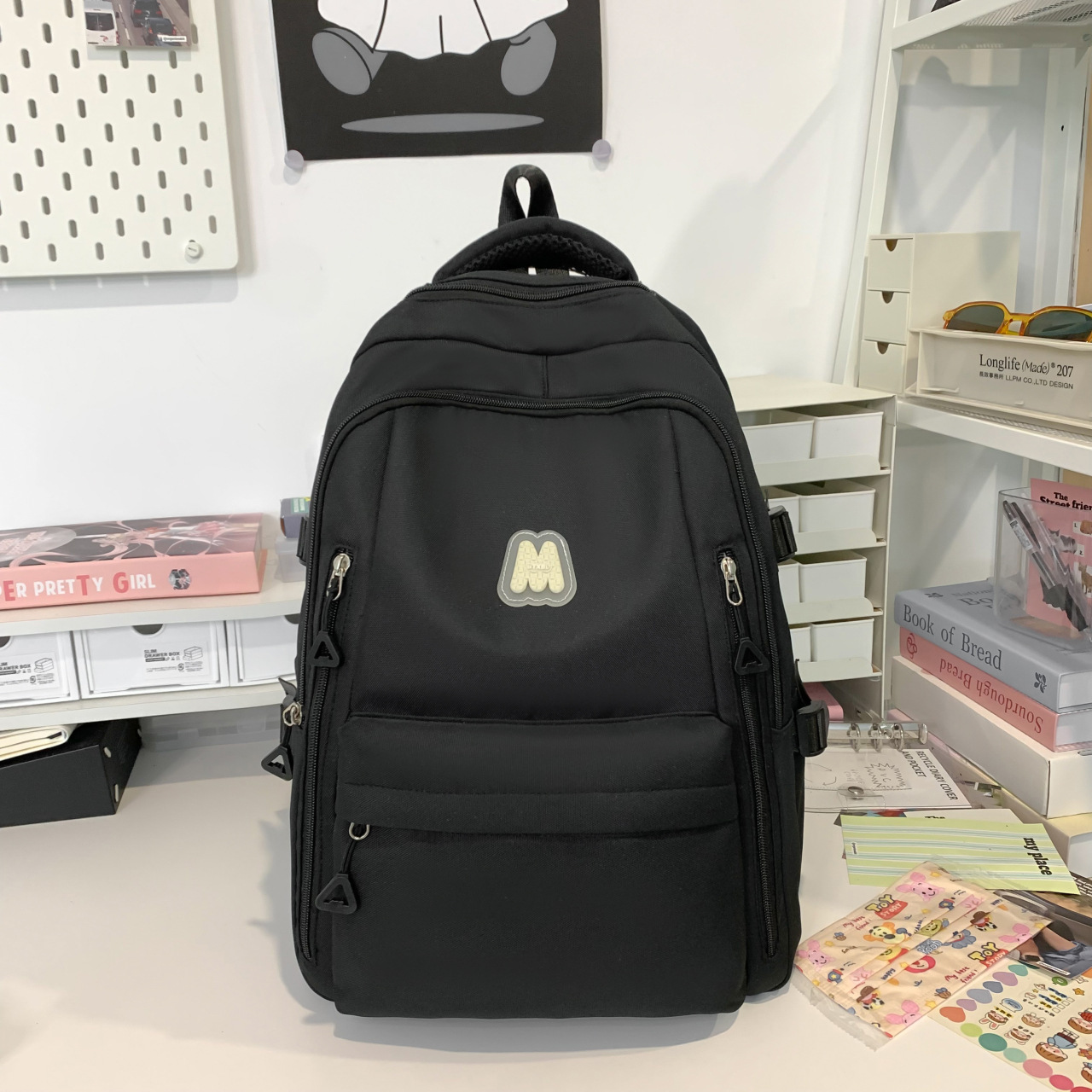 Primary and Secondary School Students Load-Reducing Spine-Protecting Schoolbag Large Capacity 2024 New for Boys and Girls