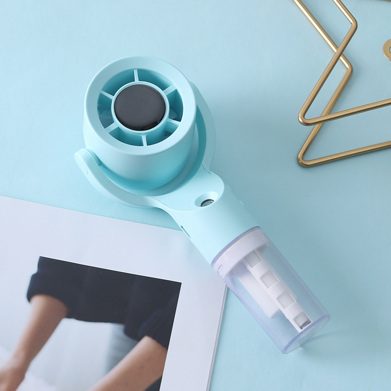 New Handheld Spray Fan Portable Mini USB Charging Outdoor Spray Humidifying Turbo Small Fan