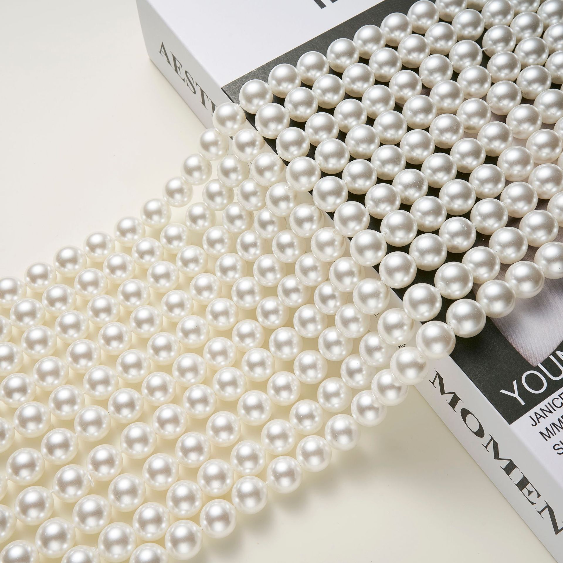 Swarovski South Sea Shell Pearl 3-16mm Straight Hole Shell Pearl DIY Jewelry Accessories Beads Loose Beads Glass Beads