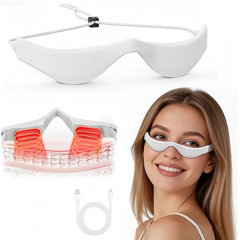 Exclusive Red Light EMS Eye Massager 3D Red Light Massager Dark Circles Microcurrent Eye Beauty Device