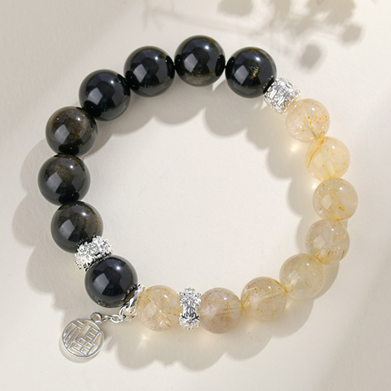 C999黄发晶金曜石手链