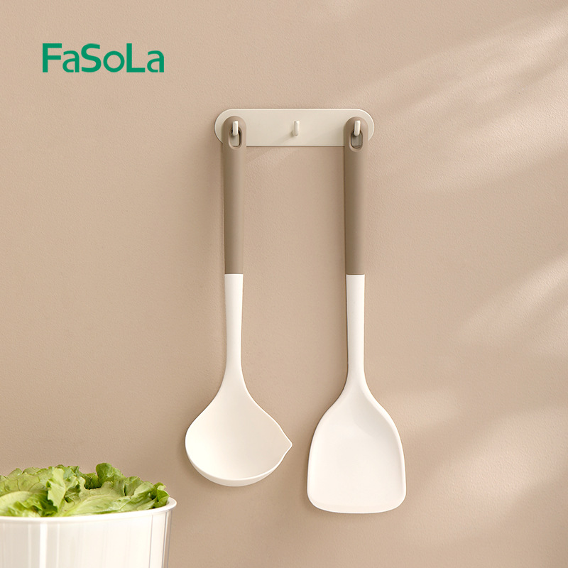 FaSoLa household spoon, soup spoon, spatula, non-stick pan special spatula, high temperature resistant silicone spatula