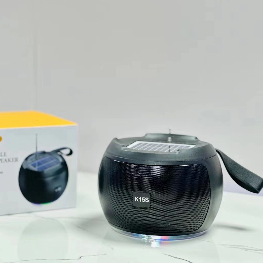 Round Ball Bluetooth Speaker Outdoor Radio Multifunctional Wireless Card Small Audio Solar Charging Bass